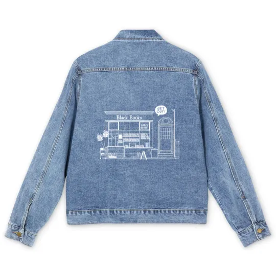 Discover Get Out! - Black Books - Men's Denim Jackets
