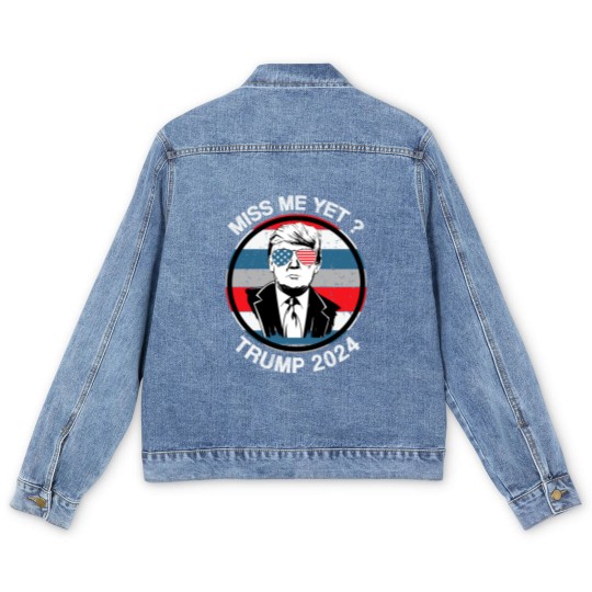 Discover Miss Me Yet ? Trump 2024 - Trump 2024 - Men's Denim Jackets