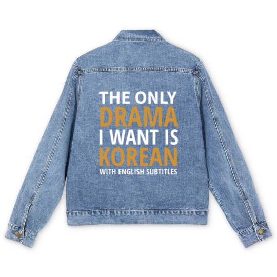 Discover I Watch Kdrama Men's Denim Jackets