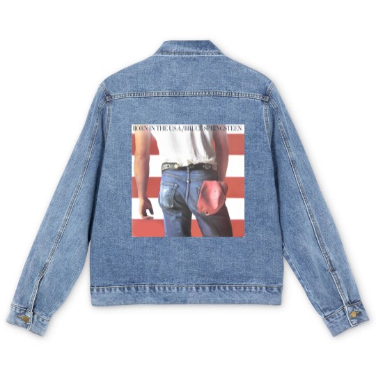 Discover Bruce Springsteen Born In The USA Rock Men's Denim Jackets Men's Denim Jackets