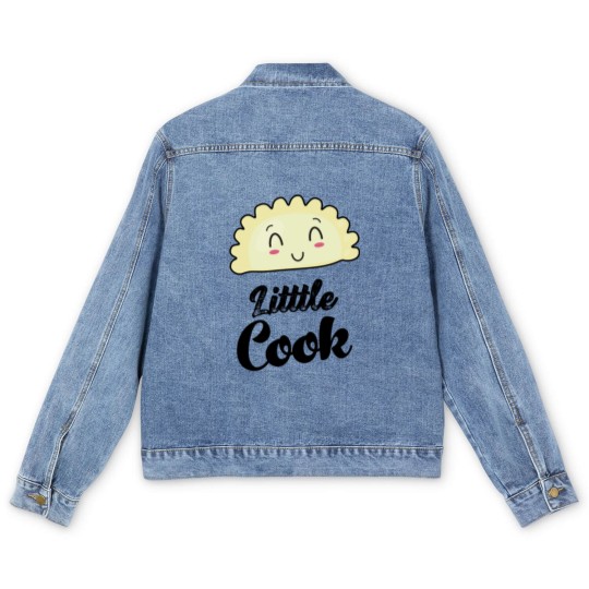 Discover Little cook future cook Mom cook Dad cook Baby Men's Denim Jackets