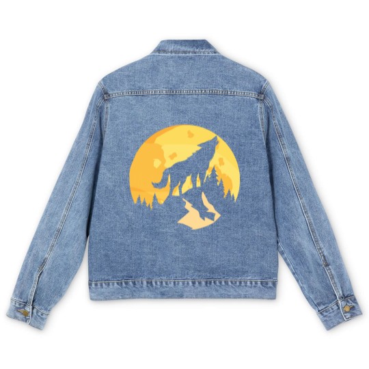 Discover wolf - Wolf - Men's Denim Jackets