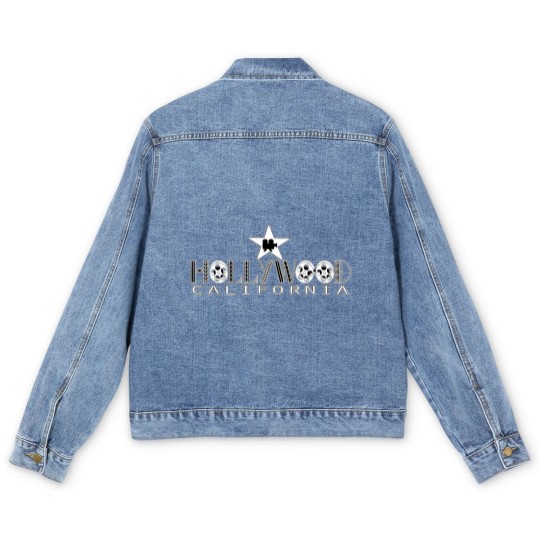 Discover Hollywood California LA Film Movie Star Souvenir Men's Denim Jackets