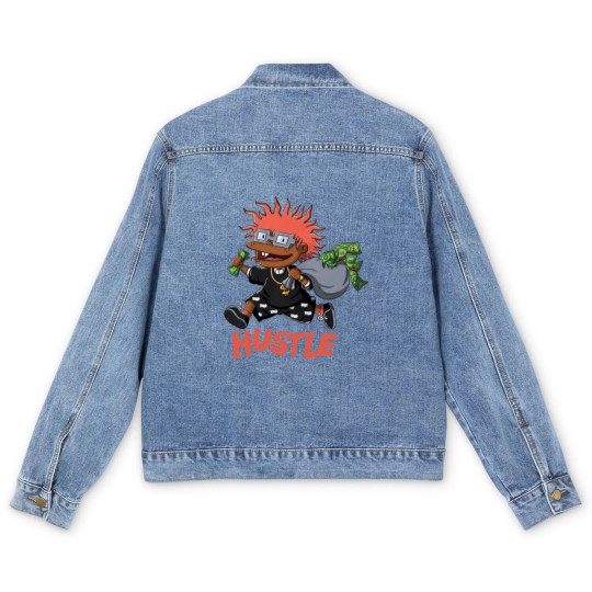 Discover Hustle Rugrats Unisex Men's Denim Jackets Match Jordan 12 Utility Grind