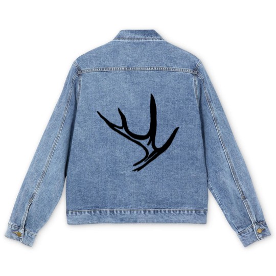 Discover White Tail Deer Antler Men's Denim Jackets