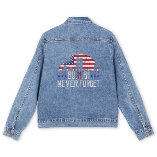 Discover 9 11 Never Forget Men's Denim Jackets