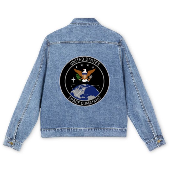 Discover United States Space Command Shield Men's Denim Jackets