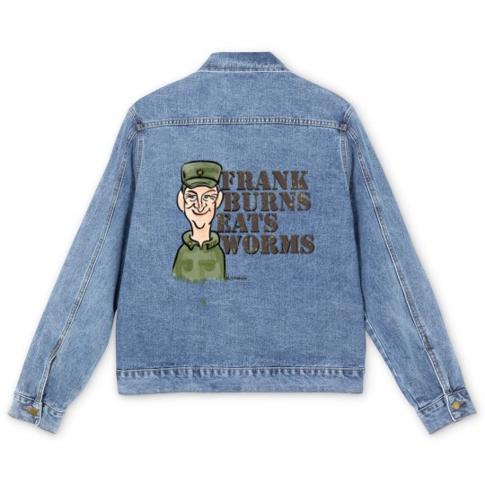 Discover Frank Burns Eats Worms - Mash - Men's Denim Jackets