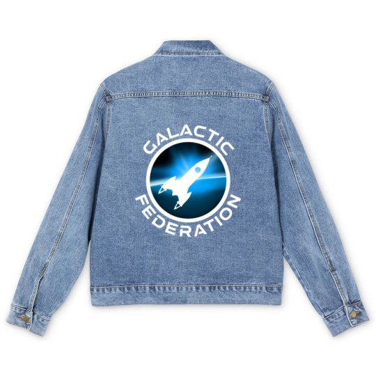 Discover Galactic Federation Logo - Galactic Federation - Men's Denim Jackets