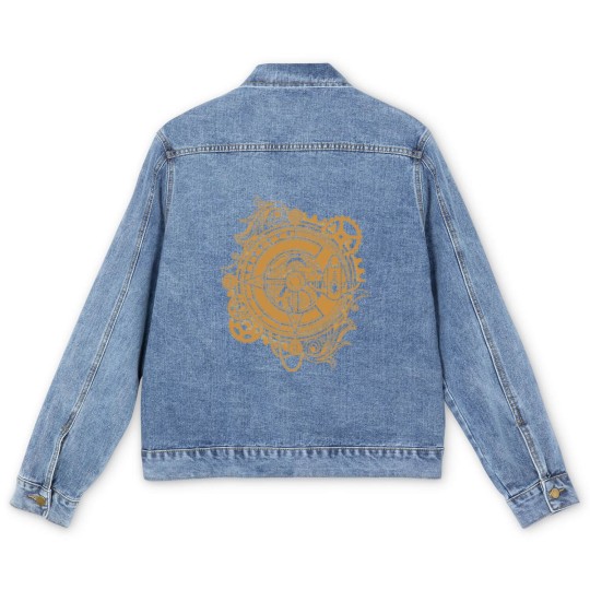 Discover Chrono Trigger Clock Epoch - Chrono Trigger - Men's Denim Jackets