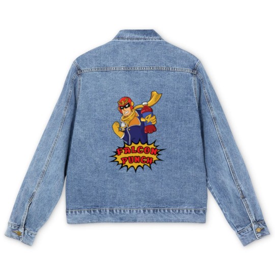 Discover Falcon Punch - Captain Falcon - Men's Denim Jackets