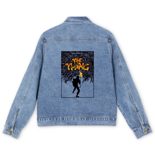 Discover The Thing V73 Horror Poster Men's Denim Jackets