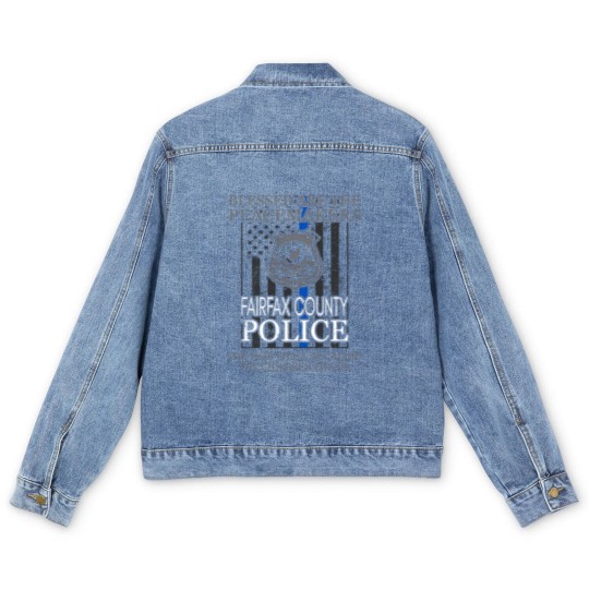 Discover Fairfax County Police Support Saint Michael Men's Denim Jackets