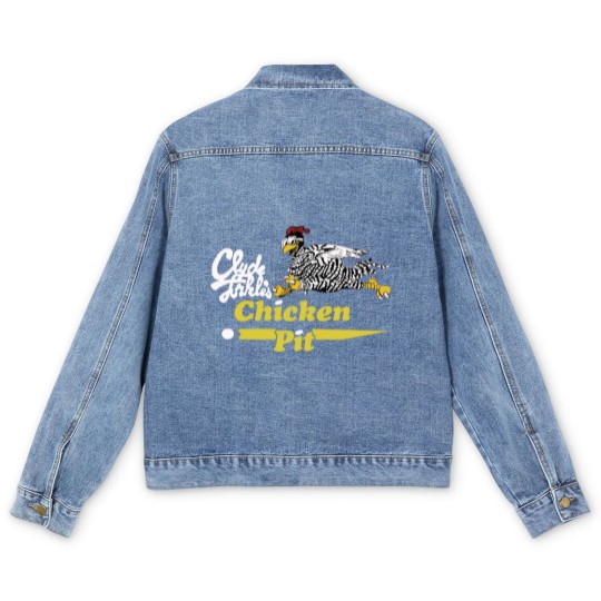 Discover Clyde Forkles Chicken Pit Gift Men's Denim Jackets