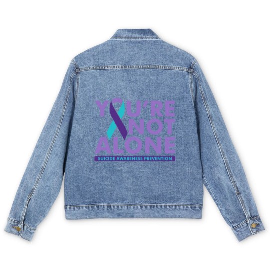 Discover Suicide Awareness Prevention Men's Denim Jackets