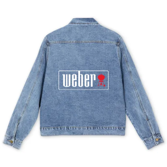 Discover Weber Outdoor Charcoal Grills BBQ New BBQ Men's Denim Jackets