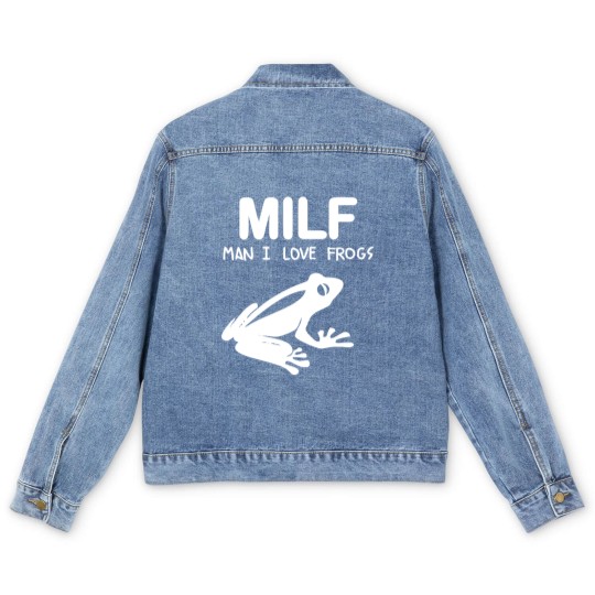 Discover man i love frogs - Man I Love Frogs - Men's Denim Jackets