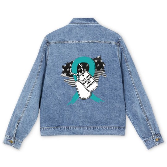 Discover Not all wounds are visible PTSD Awareness 22 Vete Men's Denim Jackets