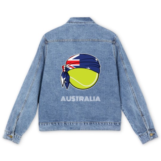 Discover Australia Mens Tennis Top for Australian players, Men's Denim Jackets