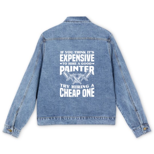 Discover Funny Automotive Car Painter Auto Body Painter Men's Denim Jackets