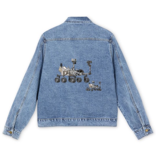 Discover mars curiosity rover Men's Denim Jackets