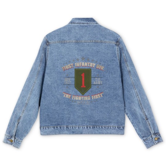 Discover 1st Infantry Division Men's Denim Jackets