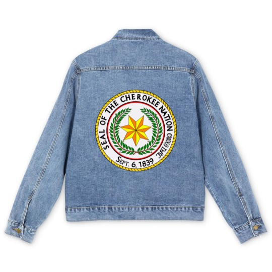 Discover Great seal of the cherokee nation Men's Denim Jackets