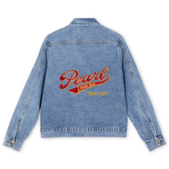 Discover Pearl Beer - Texas Beer - Men's Denim Jackets