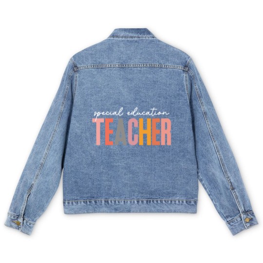 Discover Special Education Teacher Men's Denim Jackets