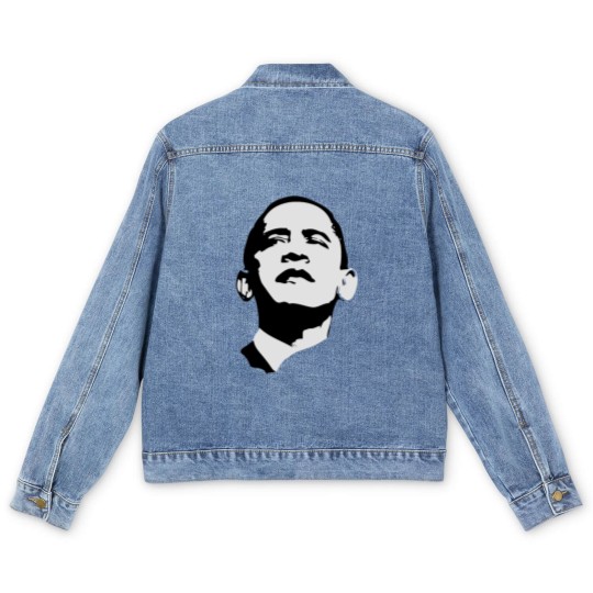 Discover Barack Obama Obama Men's Denim Jackets Men's Denim Jackets