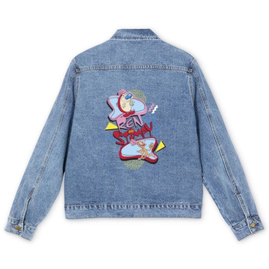 Discover Ren And Stimpy Nineties Men's Denim Jackets