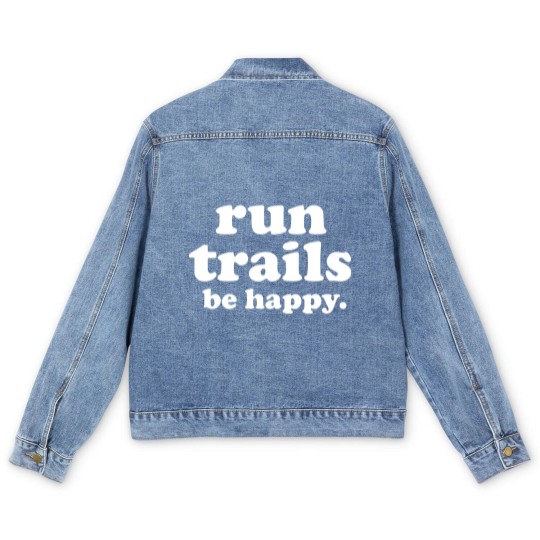 Discover Run Trails Be Happy Trail running - Trail Running - Men's Denim Jackets