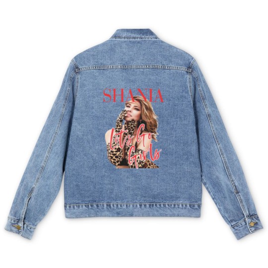 Discover Let's go girls vintage western graphic Men's Denim Jackets