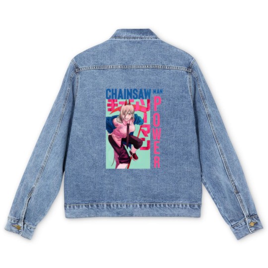 Discover Chainsaw Power Men's Denim Jackets