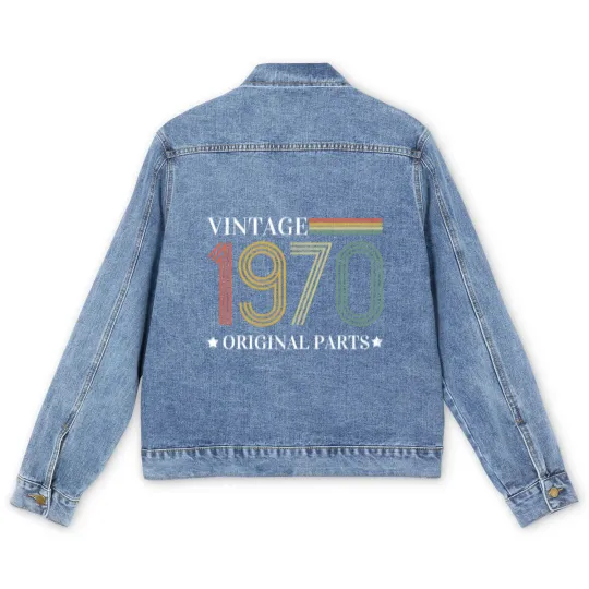 Discover Vintage 1970 70s Classic Born 1970 Original Parts Men's Denim Jackets