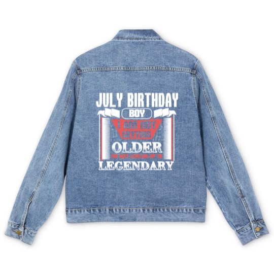 Discover July Birthday Kings Gift Idea Men's Denim Jackets