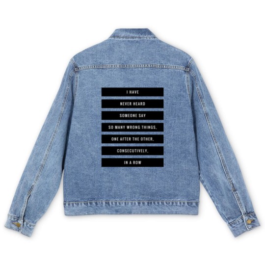 Discover So Many Bad Things Men's Denim Jackets