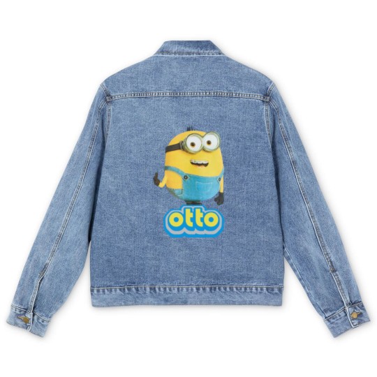 Discover Otto Men's Denim Jackets, Minion Despicable Me Men's Denim Jackets, Minions Road The Rise Of Gru Men's Denim Jackets