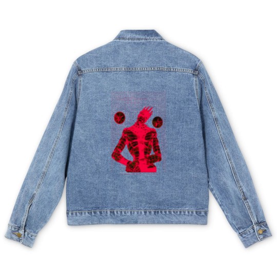 Discover Whitesnake Matrix Design (Red Variant) - Jojo's Bizarre Adventure: Stone Ocean - Stone Ocean - Men's Denim Jackets