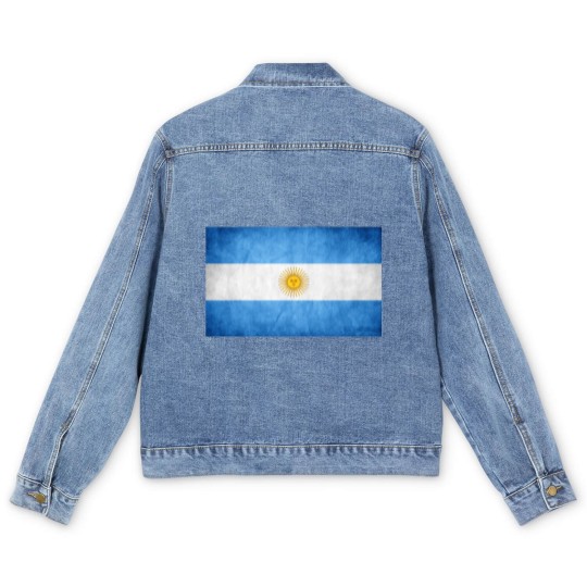 Discover Flag of Argentina Men's Denim Jackets