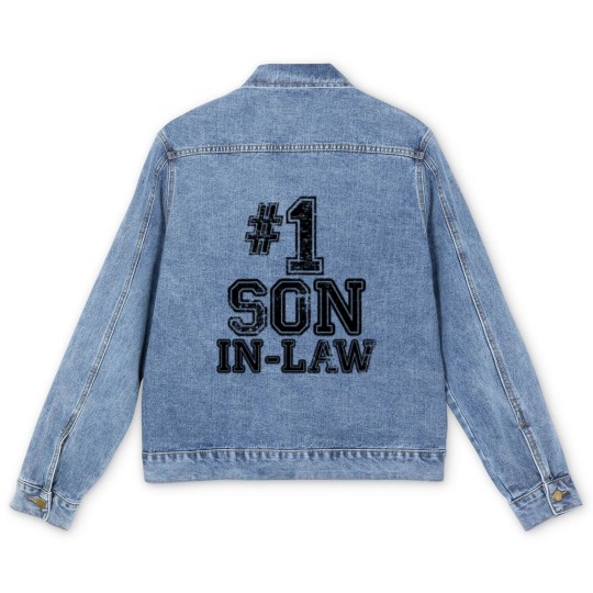 Discover 1 Son In Law Number One Sports Gift Men's Denim Jackets