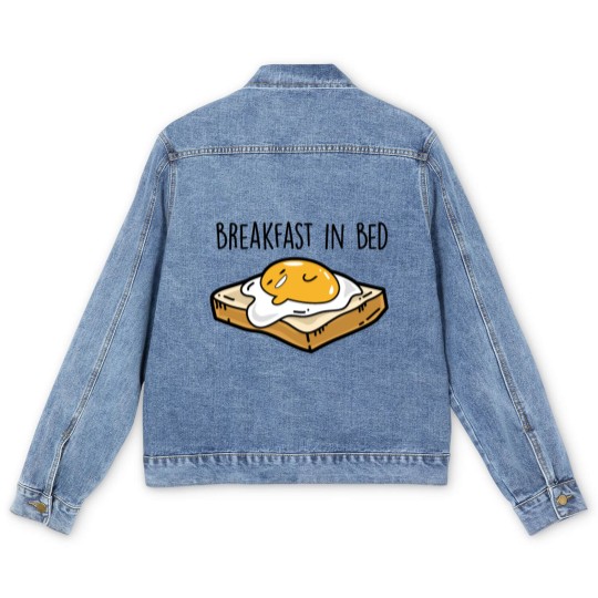 Discover Fried egg toast - Breakfast in bed Men's Denim Jackets