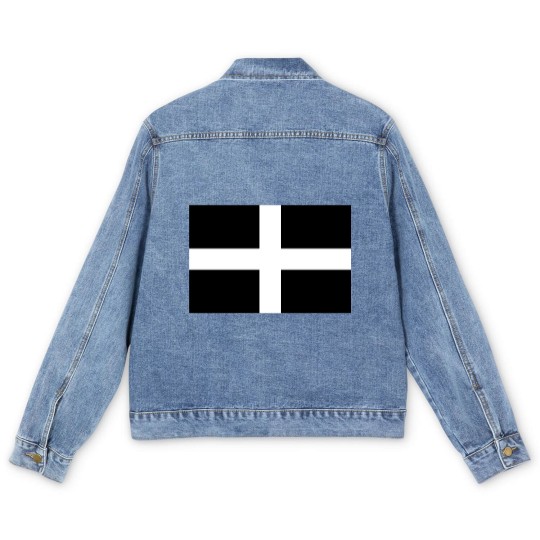 Discover Flag of Cornwall (United Kingdom) - Flag - Men's Denim Jackets