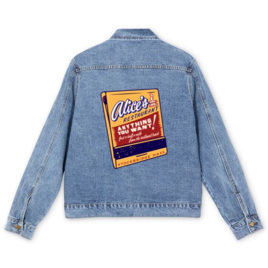 Discover alice's restaurant Men's Denim Jackets