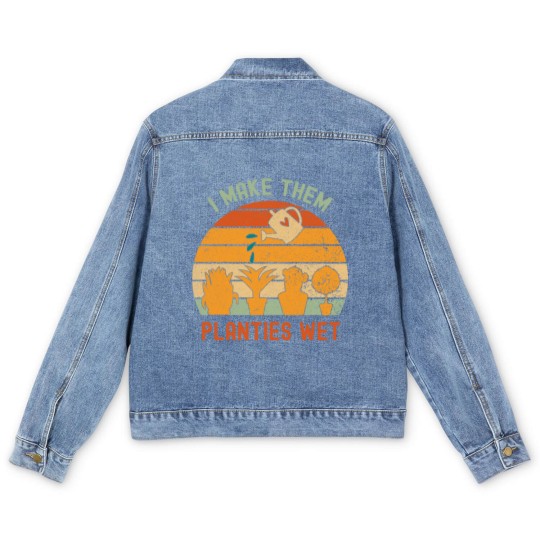 Discover I Make Them Planties Wet-gardening lover Men's Denim Jackets