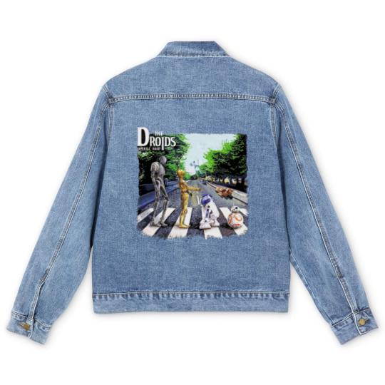 Discover Droids Abbey Road Movie Fan Famous Androids Men's Denim Jackets