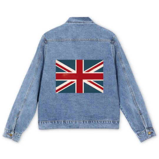 Discover VINTAGE UNION JACK BRITISH FLAG Men's Denim Jackets