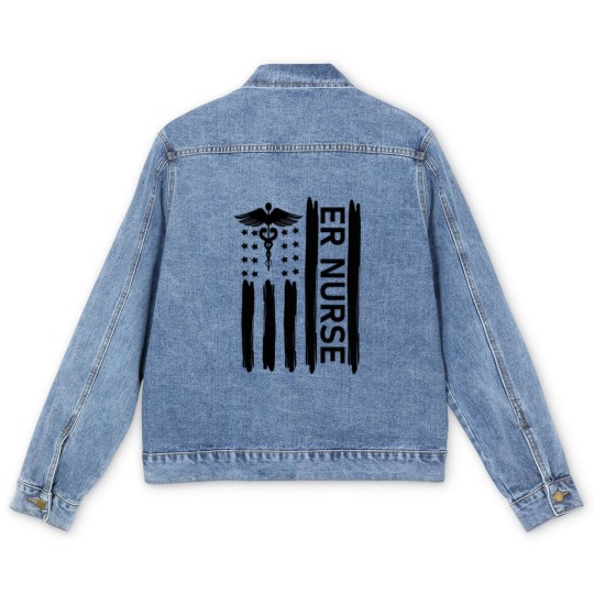 Discover ER Nurse Men's Denim Jackets