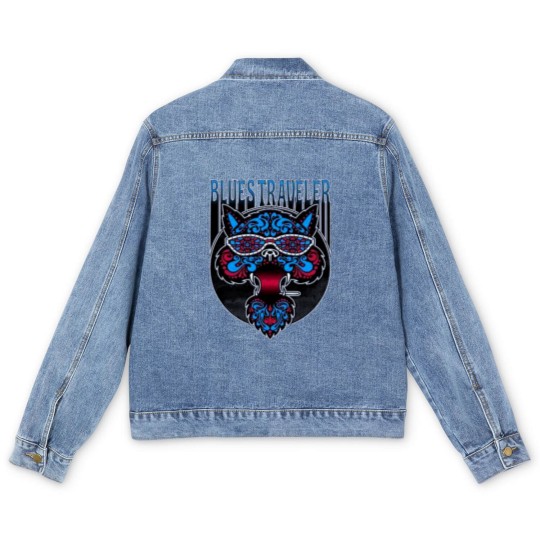 Discover blues traveler cat Men's Denim Jackets