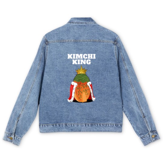 Discover Kimchi King | Mens Kimchi Lover Men's Denim Jackets | Food Korean Kimchi Men's Denim Jackets
